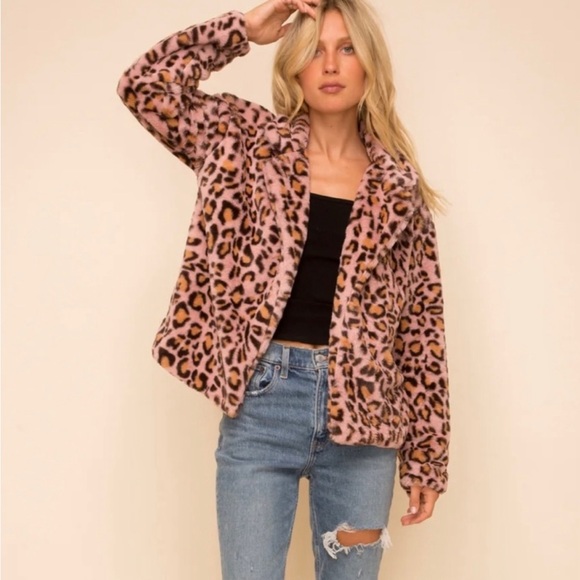 36 Point 5 Jackets & Blazers - Leopard Fur Jacket
